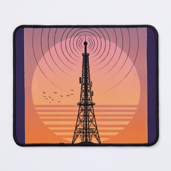 Item preview, Lo Fi Retro Sunset Radio Tower Aesthetic Chill Vibes designed and sold by Arobinoz.