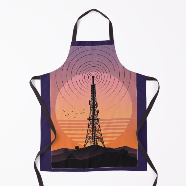 Item preview, Lo Fi Retro Sunset Radio Tower Aesthetic Chill Vibes designed and sold by Arobinoz.