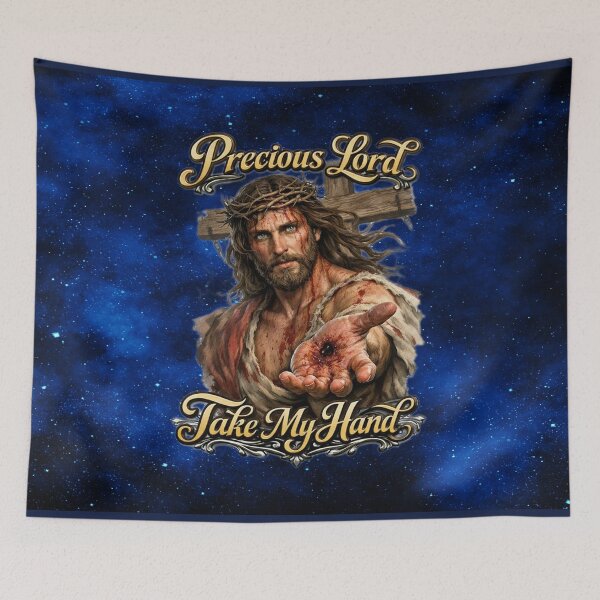 Item preview,  Precious Lord, Take My Hand Jesus Christ Art Christian Art designed and sold by MysticOzzy.