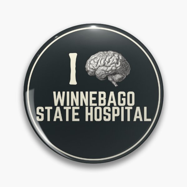 Item preview, I Love Winnebago State Hospital Souvenir Bumper Sticker designed and sold by GhostlyWorld.