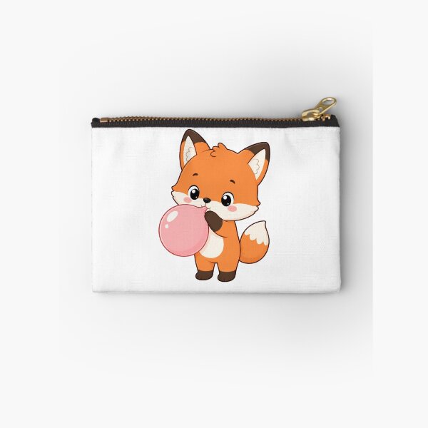 Item preview, Cute Fox Blowing Bubble Gum Kawaii Cartoon Sweet Design designed and sold by Seculinator.