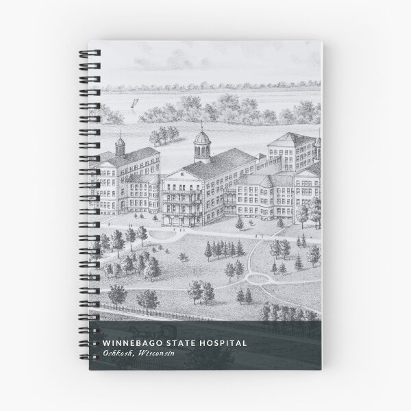 Item preview, Winnebago State Hospital Classic Poster Style designed and sold by GhostlyWorld.
