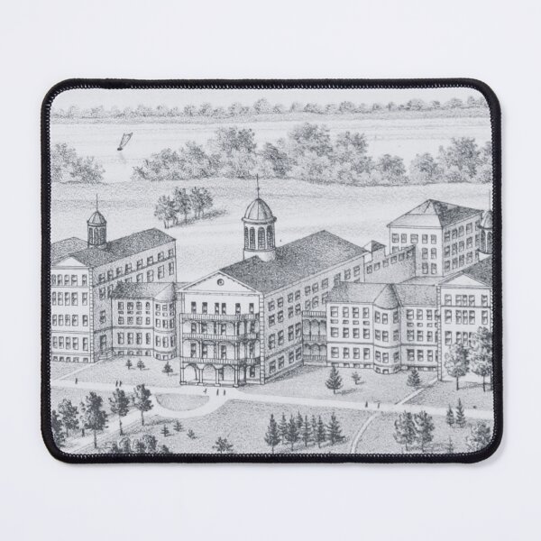 Item preview, Winnebago State Hospital Classic Poster Style designed and sold by GhostlyWorld.