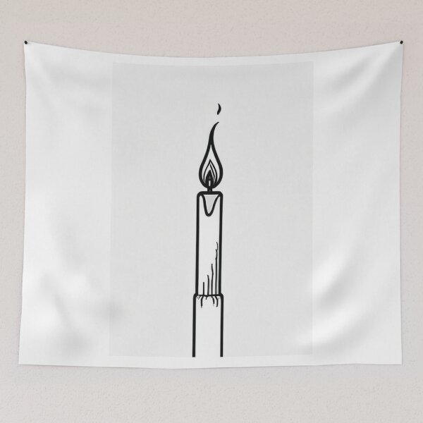 Item preview, Art - Stylized Candle Representation, Streamlined Aesthetic designed and sold by Reverso-Design.