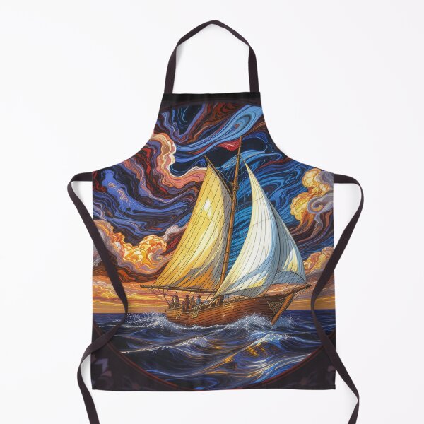 Item preview, Abstract Clipper Ship Nautical Ocean Scene designed and sold by GaffaDesigns.