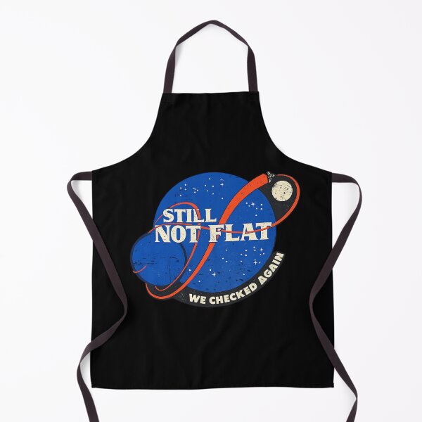 Item preview, Still Not Flat Funny Space Conspiracy Shirt | We Checked Again Retro Sci-Fi Humour Tee designed and sold by GarnerSupplyCo.