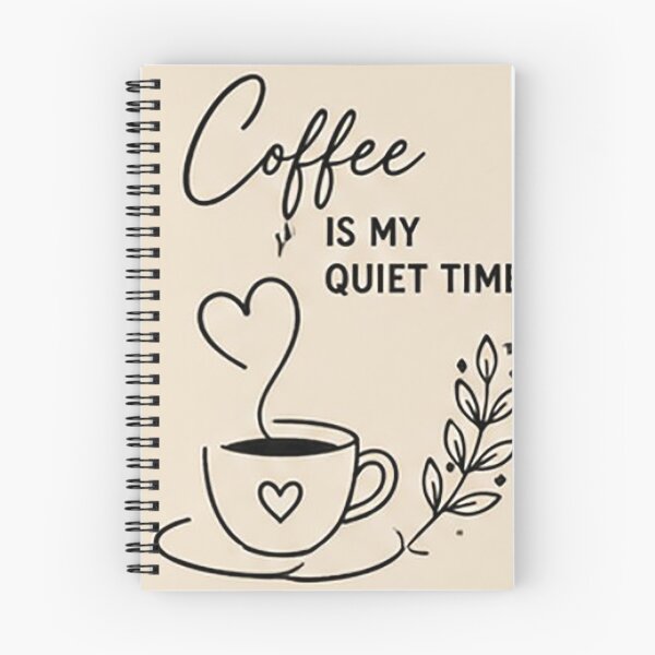 Item preview, Coffee Is My Quiet Time Minimalist Coffee Quote designed and sold by Sara-Ai.