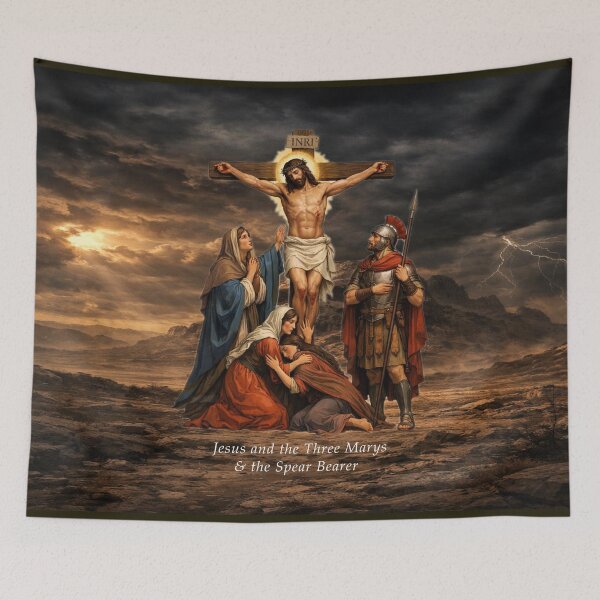 Item preview,  The Crucifixion: Jesus, the Three Marys & the Spear Bearer designed and sold by MysticOzzy.