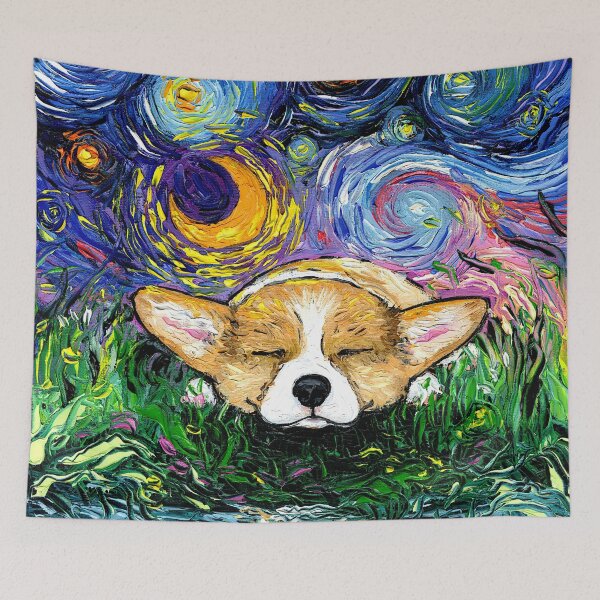 Item preview, Sleepy Corgi Night designed and sold by AjaTrier.