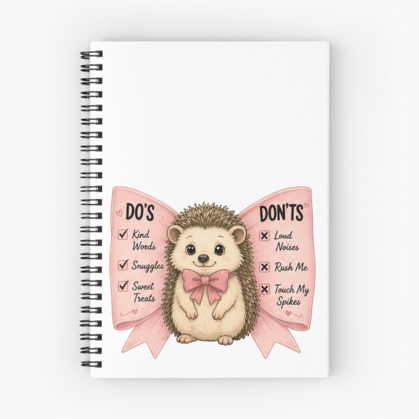 Item preview, Cute Hedgehog Do's & Don'ts Shirt | Funny Hedgehog Lover Tee | Woodland Animal Graphic | Adorable Hedgehog Gift designed and sold by ekemarket.
