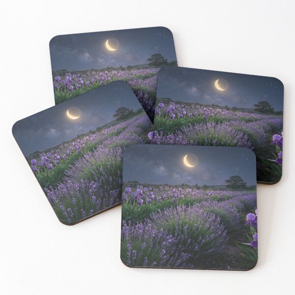 Item preview, Moonlit Lavender and Iris Field designed and sold by NocturnBotany.