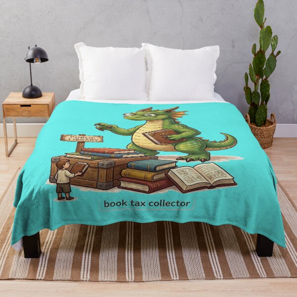 Item preview, Book Tax Collector Dragon | Funny Fantasy Book Lover Design designed and sold by BookedAndDesign.