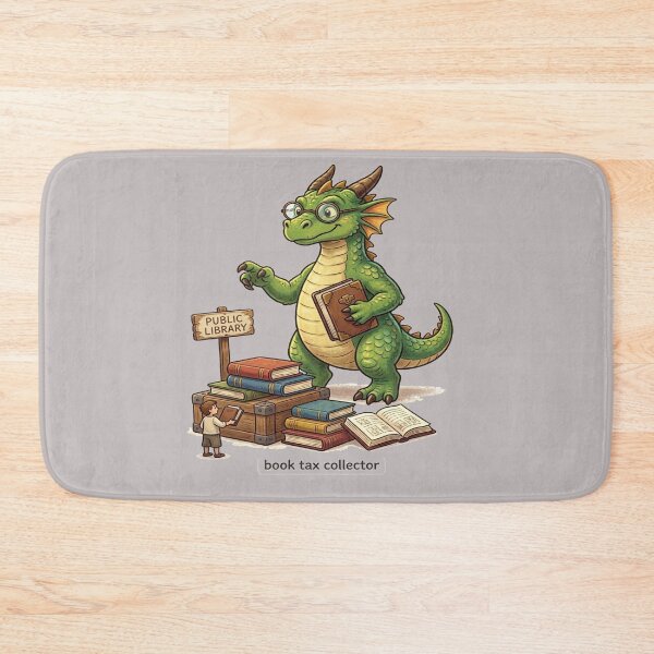 Item preview, Book Tax Collector Dragon | Funny Fantasy Book Lover Design designed and sold by BookedAndDesign.