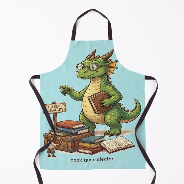 Item preview, Book Tax Collector Dragon | Funny Fantasy Book Lover Design designed and sold by BookedAndDesign.