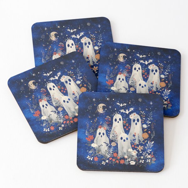 Item preview, Whimsical Cottagecore Floral Ghosts designed and sold by MysticOzzy.