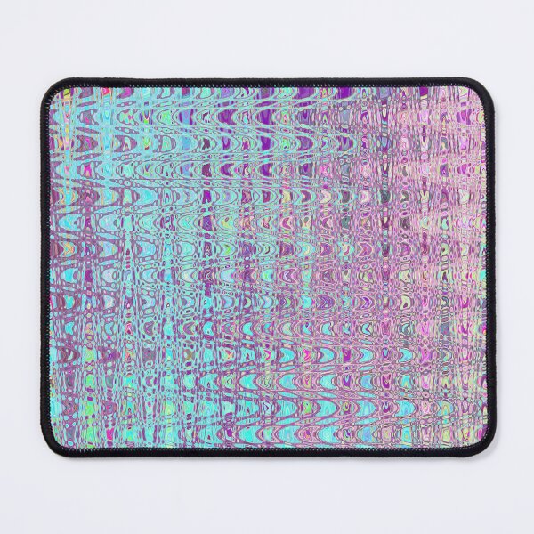 Item preview, Abstract Aqua and Purple Retro Boomerang Waves designed and sold by myrubiogarden.