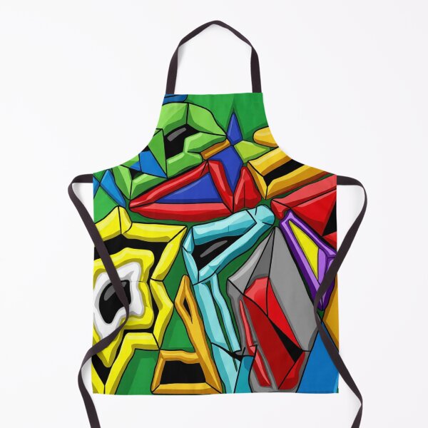Item preview, jumbled C cubism colorful geometric abstract design designed and sold by SmashingDeals.