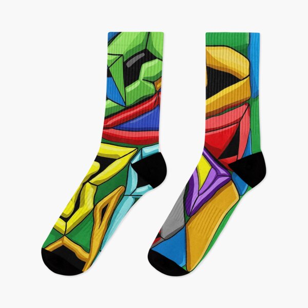 Item preview, jumbled C cubism colorful geometric abstract design designed and sold by SmashingDeals.