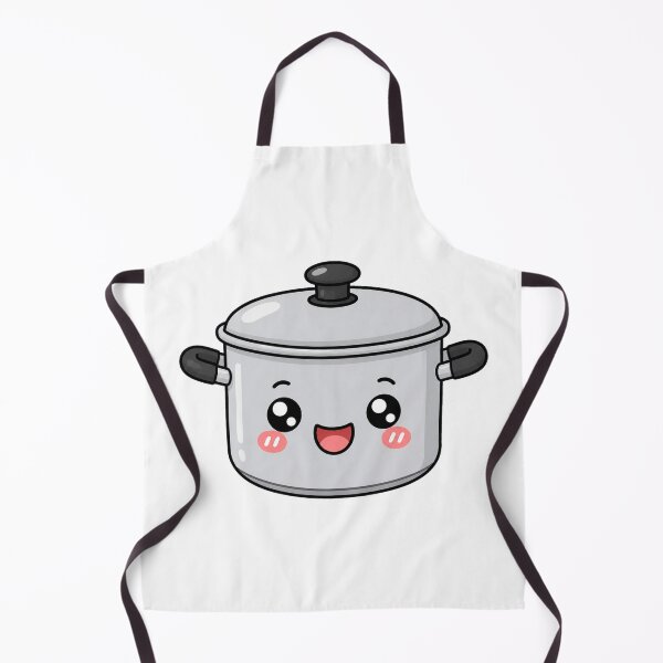 Item preview, Cute Kawaii Cooking Pot Cartoon Smiling Kitchen Design designed and sold by Seculinator.