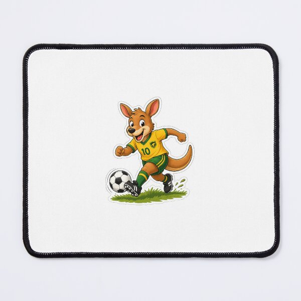 Aperçu de l'œuvre Kangourou jouant au football créée et vendue par Raj Studio.