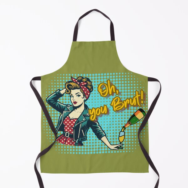 Item preview, Oh, you Brut! Funny Retro Pop Art Wine Design designed and sold by InkyCorvid.