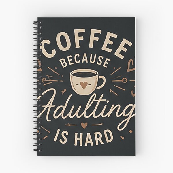 Item preview, Coffee Because Adulting Is Hard Funny Coffee Lover Vintage Typography Design designed and sold by Sara-Ai.