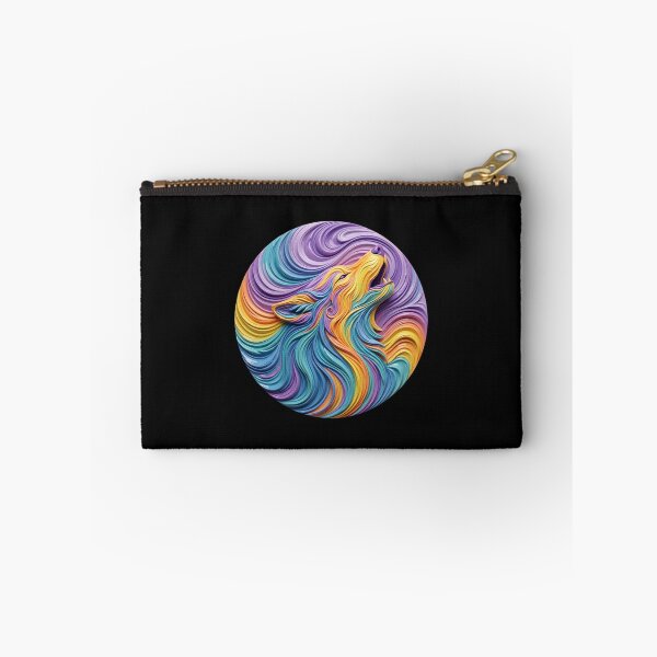 Item preview, Pastel Swirl Wolf designed and sold by The Quiet Canvas By Jacky.
