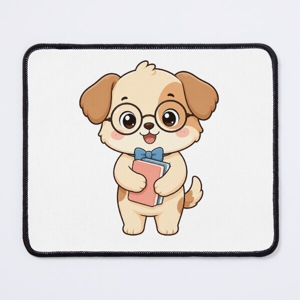 Item preview, Cute Smart Puppy with Book Kawaii Cartoon Reading Design designed and sold by Seculinator.