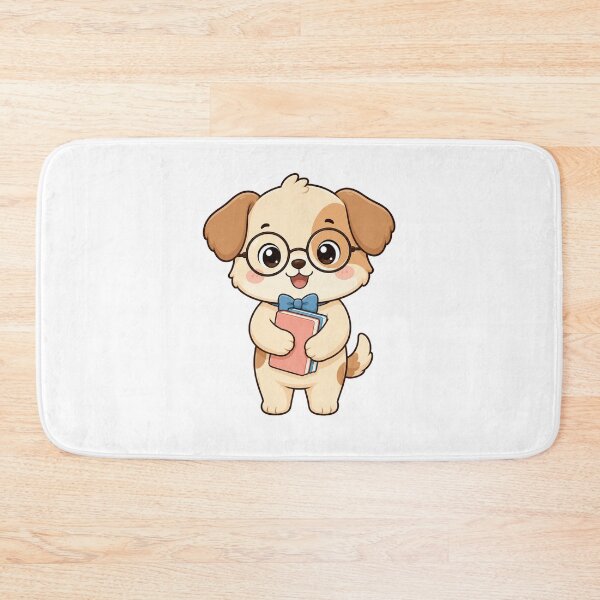 Item preview, Cute Smart Puppy with Book Kawaii Cartoon Reading Design designed and sold by Seculinator.
