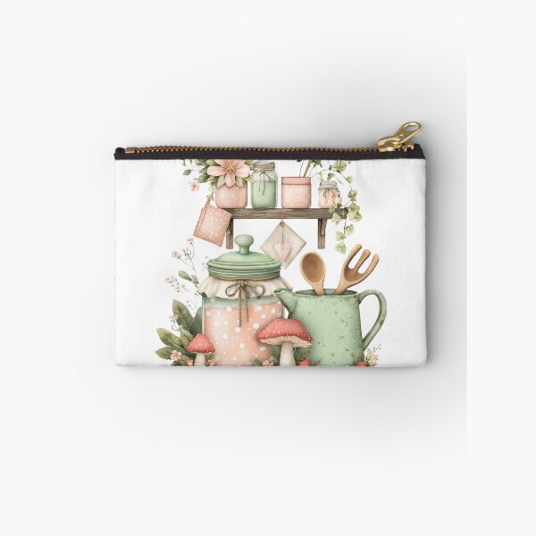 Item preview, Rustic Kitchen Shelf with Daisies and Mushrooms designed and sold by Step & Stow.