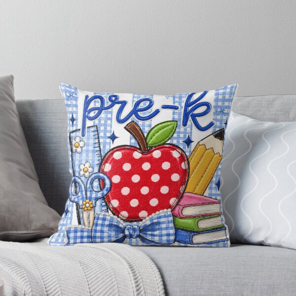 Item preview, Striped Preppy Pre K Blue Gingham Apple Pencil Back To School Teacher designed and sold by VGAfanatic.