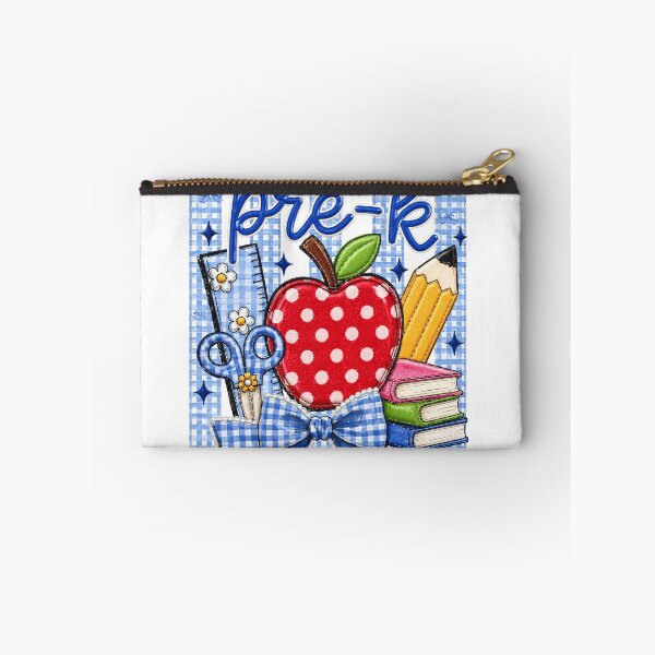 Item preview, Striped Preppy Pre K Blue Gingham Apple Pencil Back To School Teacher designed and sold by VGAfanatic.