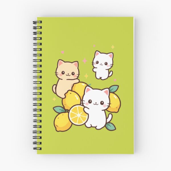 Item preview, Kawaii Kittens and Lemons - Cute Summer Illustration designed and sold by Natalia-Vlad.