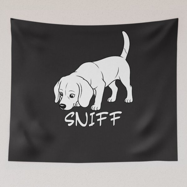 Item preview, Minimalist Beagle SNIFF Shirt | Funny Dog Lover Line Art Graphic Tee designed and sold by AdicretorDesign.
