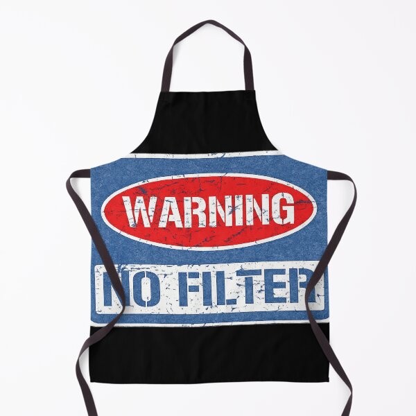 Item preview, Warning No Filter Funny Sarcastic Shirt | Vintage Humour Quote Tee | Unfiltered Personality Gift designed and sold by GarnerSupplyCo.