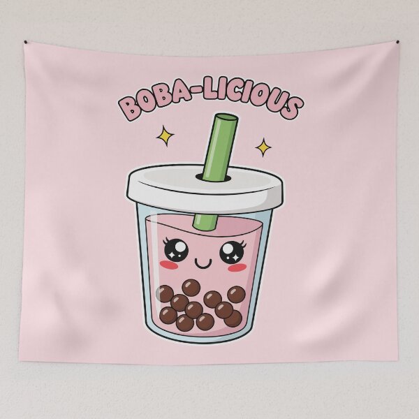 Item preview, Kawaii Boba-licious Bubble Tea Cute Anime Milk Tea Lover designed and sold by Amir Faysal.