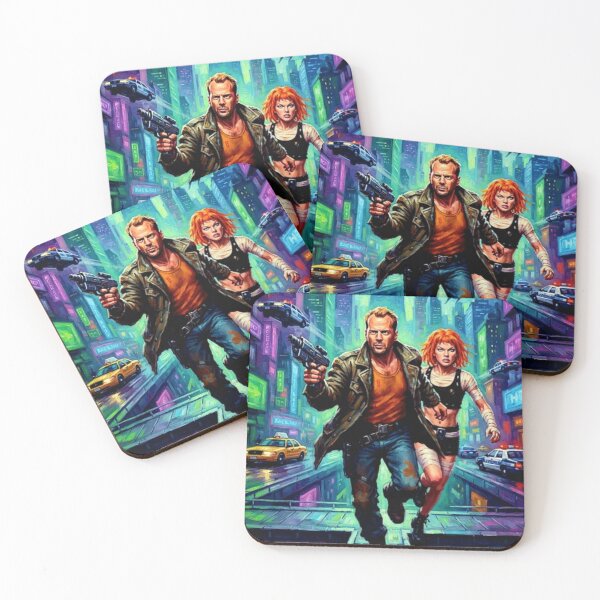 Item preview, The Fifth Element Retro Sci-Fi Cyberpunk Action Adventure Tribute Art Poster designed and sold by Art's Diner.