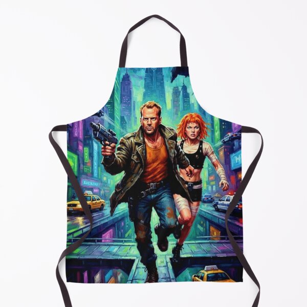 Item preview, The Fifth Element Retro Sci-Fi Cyberpunk Action Adventure Tribute Art Poster designed and sold by Art's Diner.
