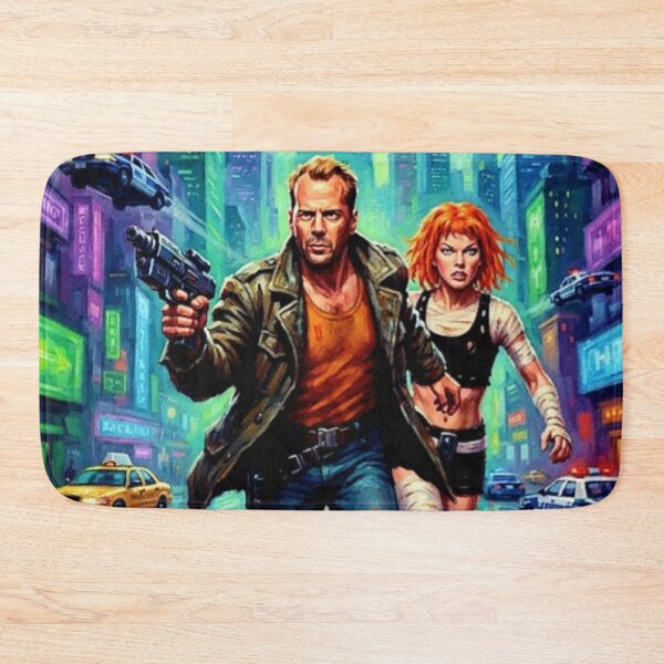 Item preview, The Fifth Element Retro Sci-Fi Cyberpunk Action Adventure Tribute Art Poster designed and sold by Art's Diner.