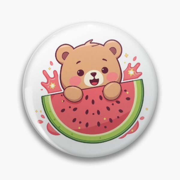 Item preview, Cute Watermelon Bear Kawaii Sticker | Sweet Summer Bear Gift designed and sold by Stylestickers55.