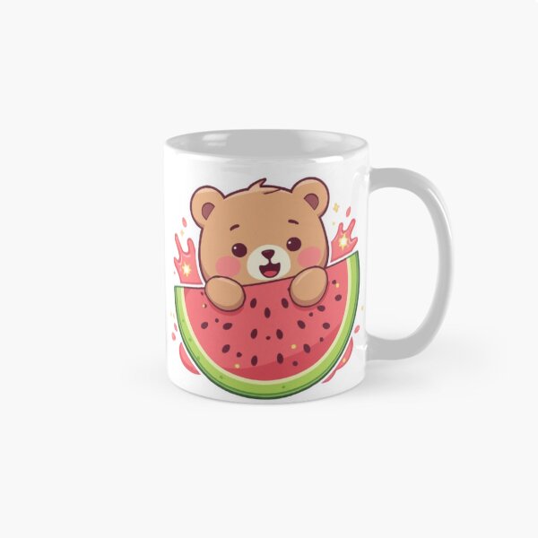 Item preview, Cute Watermelon Bear Kawaii Sticker | Sweet Summer Bear Gift designed and sold by Stylestickers55.