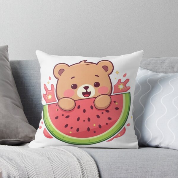 Item preview, Cute Watermelon Bear Kawaii Sticker | Sweet Summer Bear Gift designed and sold by Stylestickers55.