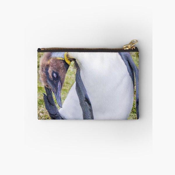 Item preview, Juvenile King Penguin Preening South Georgia Island designed and sold by PhotoArt by Joan Carroll.