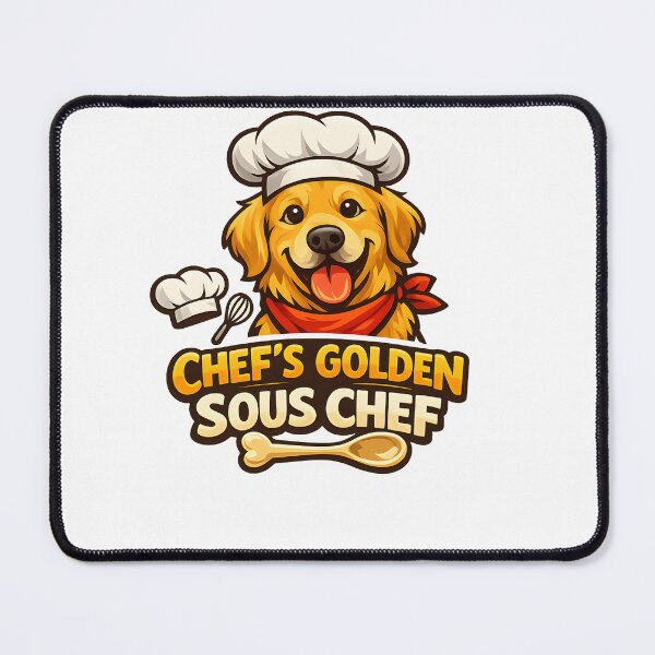 Item preview, Chef's Golden Sous Chef Golden Retriever Cooking Design designed and sold by Sahil Randhawa.