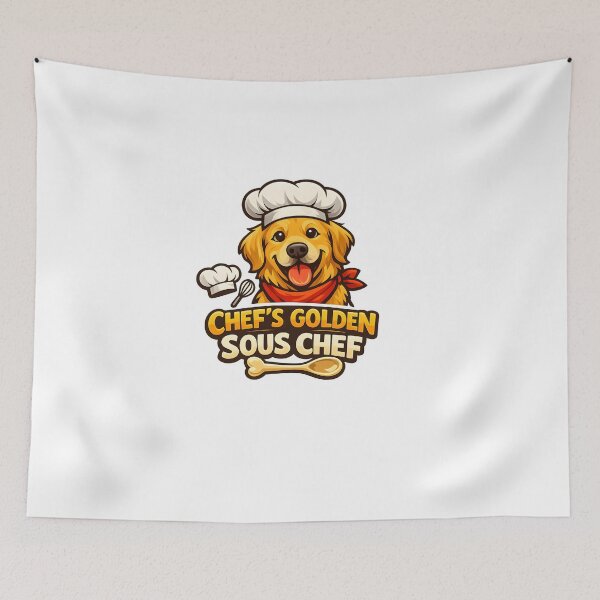Item preview, Chef's Golden Sous Chef Golden Retriever Cooking Design designed and sold by Sahil Randhawa.