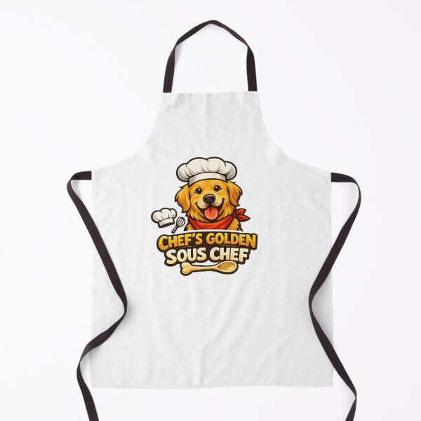 Item preview, Chef's Golden Sous Chef Golden Retriever Cooking Design designed and sold by Sahil Randhawa.