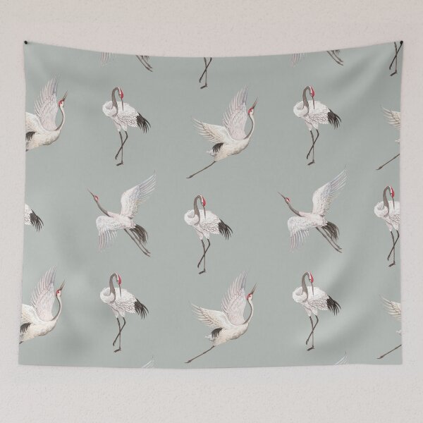 Item preview, Sage Crane Pattern designed and sold by MiaBellaGirl.