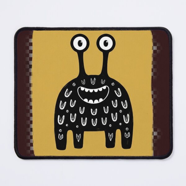 Item preview, Whimsical Folk Art Monster designed and sold by Sarvionstudio.