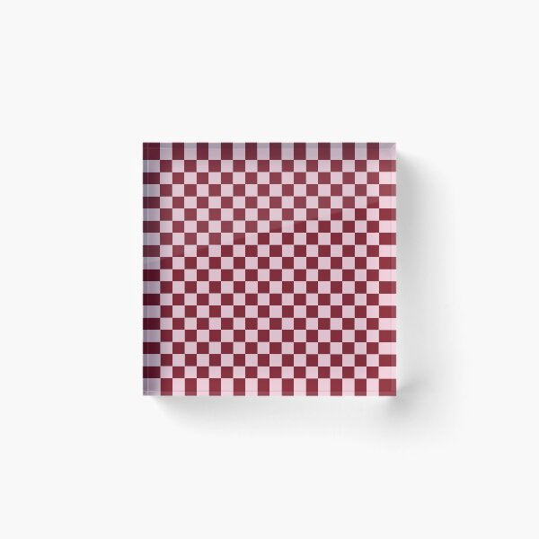 Item preview, Cherry Red and Soft Pink Checkerboard Pattern | Coquette Checkered Print | Minimalist Retro 70s Checkered Design | Red and Pink Preppy Checkerboard Art designed and sold by VivaFy.