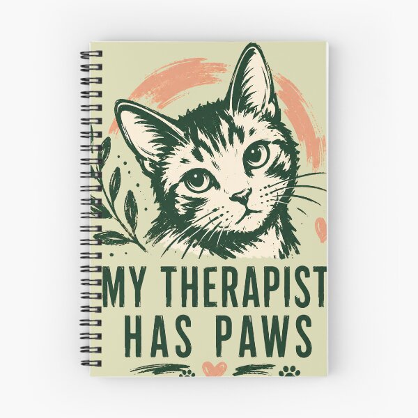 Item preview, My Therapist Has Paws Cat Lover Gift Tee designed and sold by Retro Rascals Co..